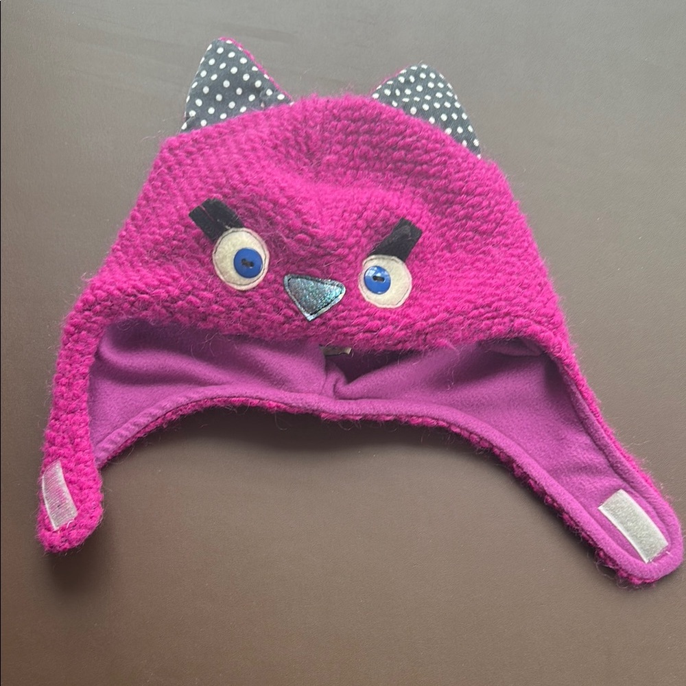 Kids' Pink Monster Hat